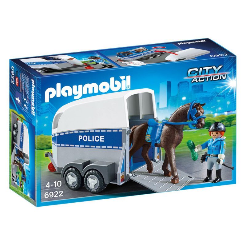 achat-vente-en-ligne-playmobil-policier-a-cheval-et-remorque-jeux-de-construction-enfant-garçon-etoilejouet-maroc